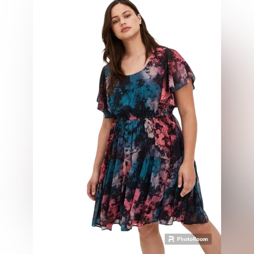Women's Tie-Dye Mini Dress